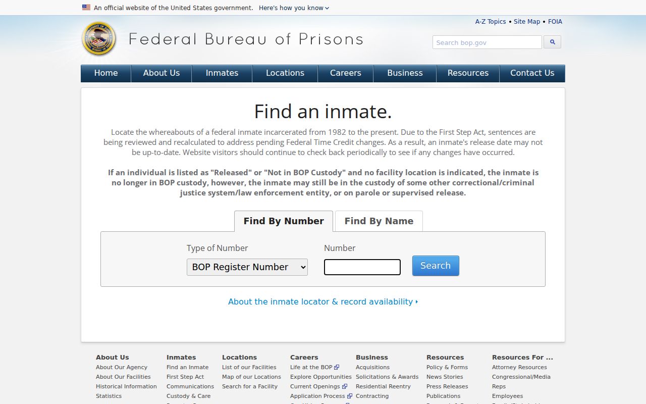 Llano County arrest records federal inmate locator distinction